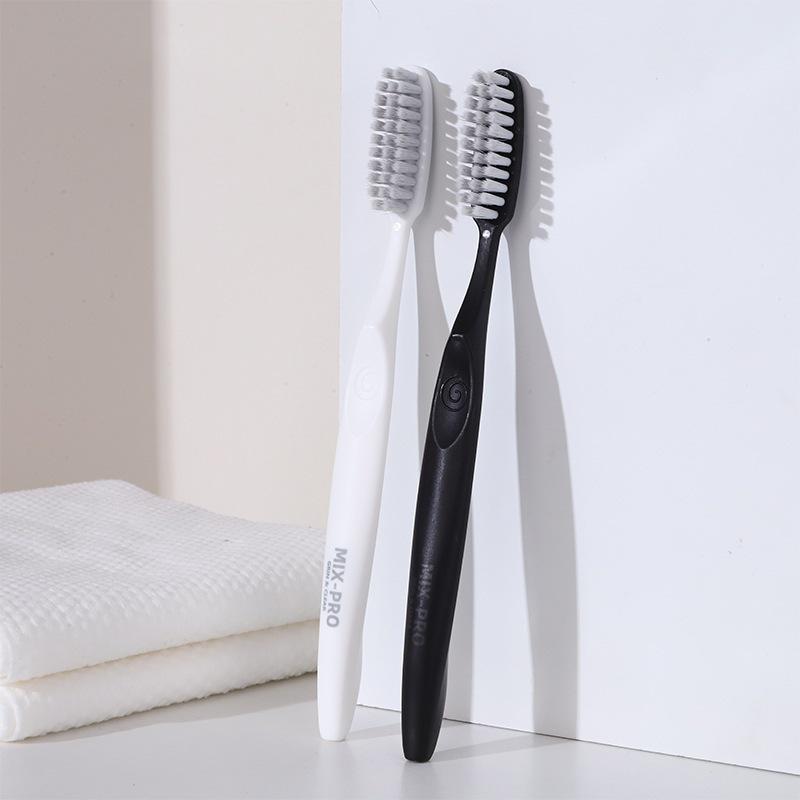 Beishu Soft Bristle Toothbrush Set: 2-Pack Long-Head for Girls, Men & Couples - Antibacterial, Gentle Cleaning & Gum Care