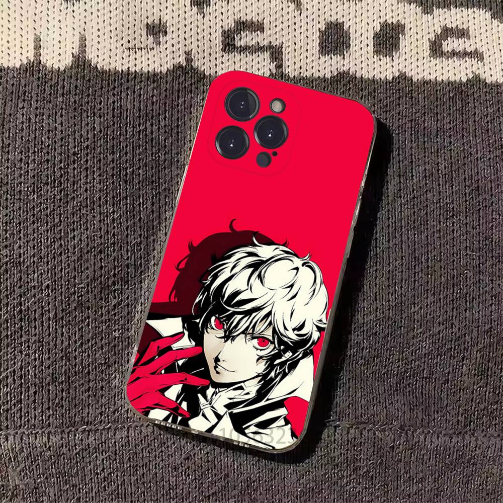 Game P-Persona 5 Phone Cases For iPhone 17 16 15 14 13 12 11 Pro Max Plus Luxury Camera Protection Plastic