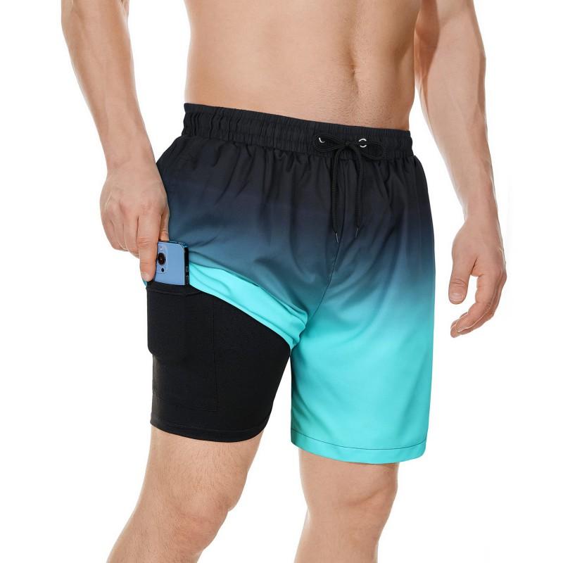 Mens Quick-Dry Stretch-Free Beach Shorts Surfing Swimming Outdoor Activities