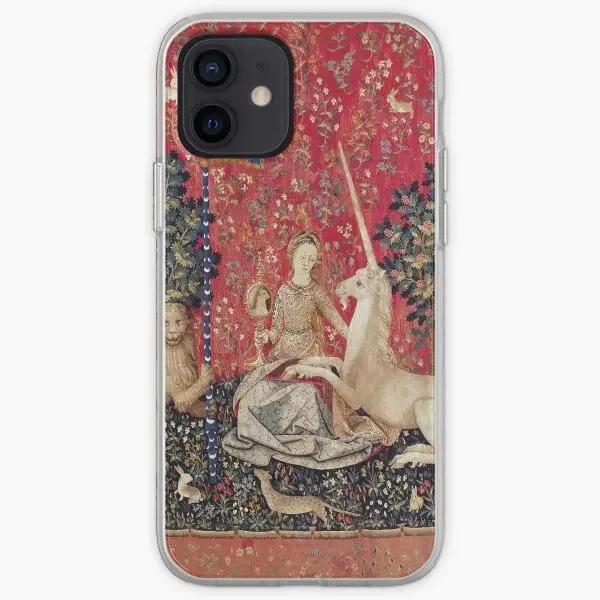 

Lady And Unicorn Medieval Tapestry Five Phone Case Customizable for iPhone 6 6S 7 8 Plus 11 12 13 14 Pro Max Mini X XS XR Max iPhone 11