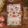 20 arkuszy Vintage Plant Flower PET Scrapbooking Naklejka Coil Book Przezroczyste Wodoodporne Dekoracyjne Estetyczne Naklejki