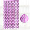 Bachelorette Party Decoration,2 Pack Purple Fringe foil Curtains 3.3 x 6.6 ft
