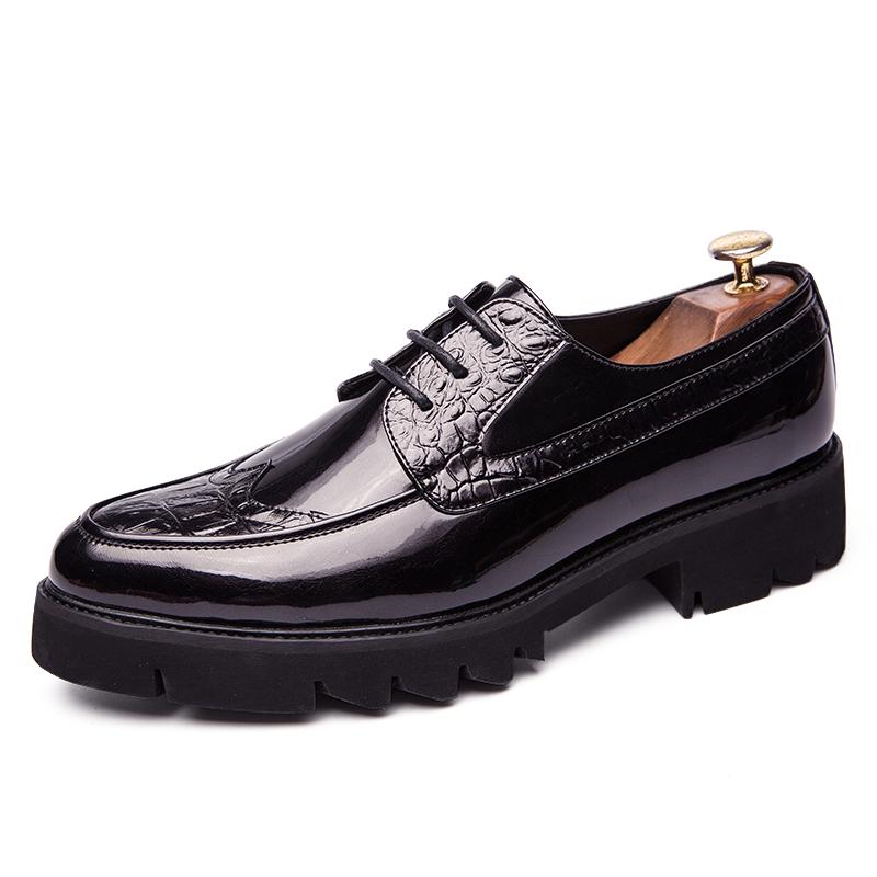 Fashion Handmade Classic Men's Black Leather Shoes Luxury Designers Lace-up Comfortable Casual Business Office Dress Shoe For Gentleman