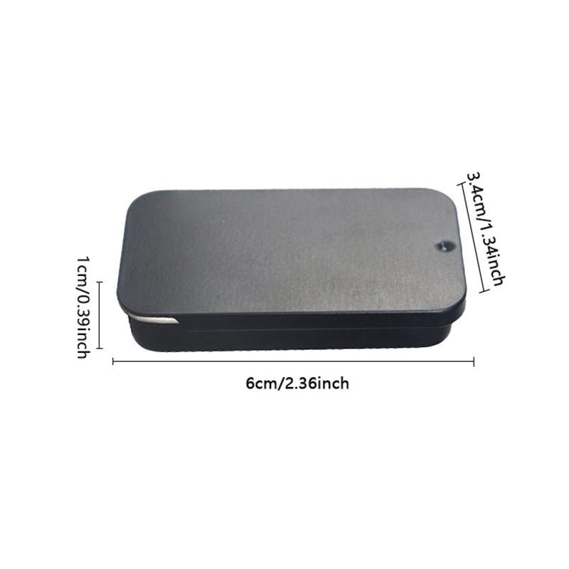Tinplate Mini Iron Box Slide Rectangular Empty Tins Storage Box Jewelry Pill Cases Portable Box Container Organizer