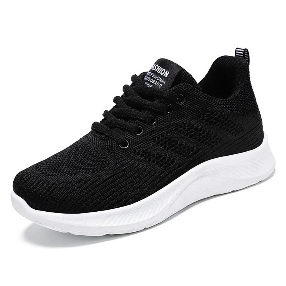 Women's Breathable Knit Casual Shoes Sports Running Shoes Anti-slip Sneakers Tennis Walking Trainers For Women