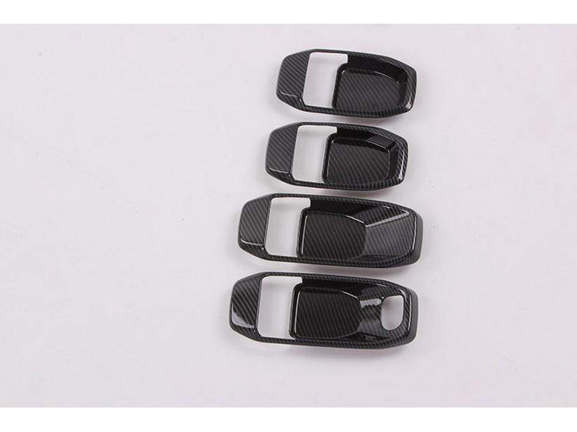 2019 Wrangler Carbon Fiber Interior Door Handle Frame Decor