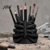 Halloween Desk Decor Skeleton Ribcage Bone Pen Holder, 3D Printed Pencil Cup, Dust-resistant Holder Gothic Organizer for Pens Pencils Makeup