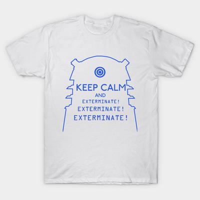T Shirt Women Keep Calm And Exterminate Harajuku Print Kawaii Tshirt Summer Short Sleeve Female T-Shirt Top Tee