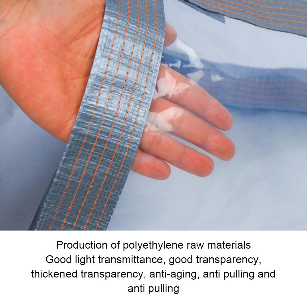 Prelată transparentă rezistentă la ploaie, robustă și durabilă, pentru capacul de protecție din plastic pentru plante de grădină