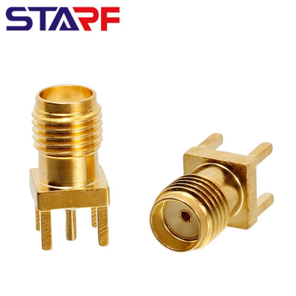 5x SMA RF Coax Female Socket Port PCB solder 4mm mount for WiFi External Antenna