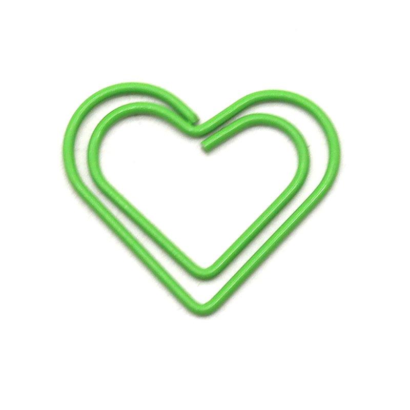 

20 шт./набор Желейный цвет Форма сердца Скрепки для бумаги Креативный дизайн Повседневные Нелипкие Зажимы для заметок Простота Закладка для книги 23*20mm