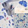 Chinese Red-crowned Crane Nail Stickers Xiangyun Phoenix 5D Self-adhesive Nail Art Stickers Chic Nail Art Decal Accessorie
