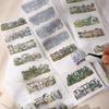 Yearning Small Town Die-cut Sticker Book: Retro Houses for DIY Journal Decoration & Scenery Collage