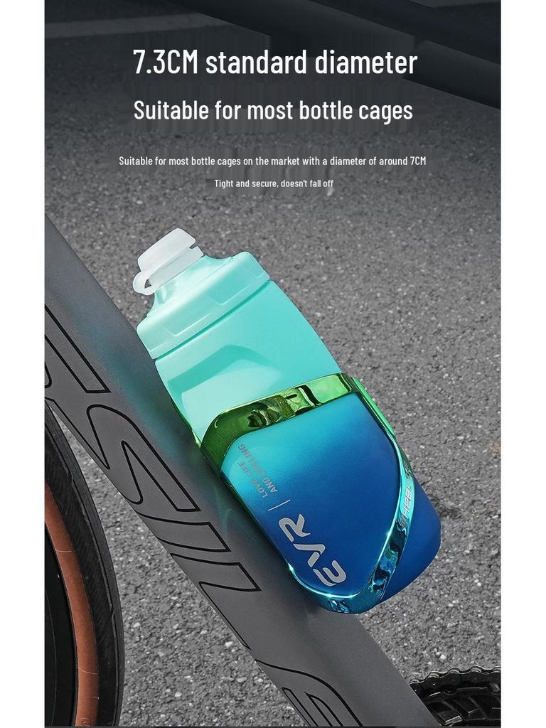 EVR Colorful Lightweight Plastic Cycling Water Bottle for Mountain & Road Bikes