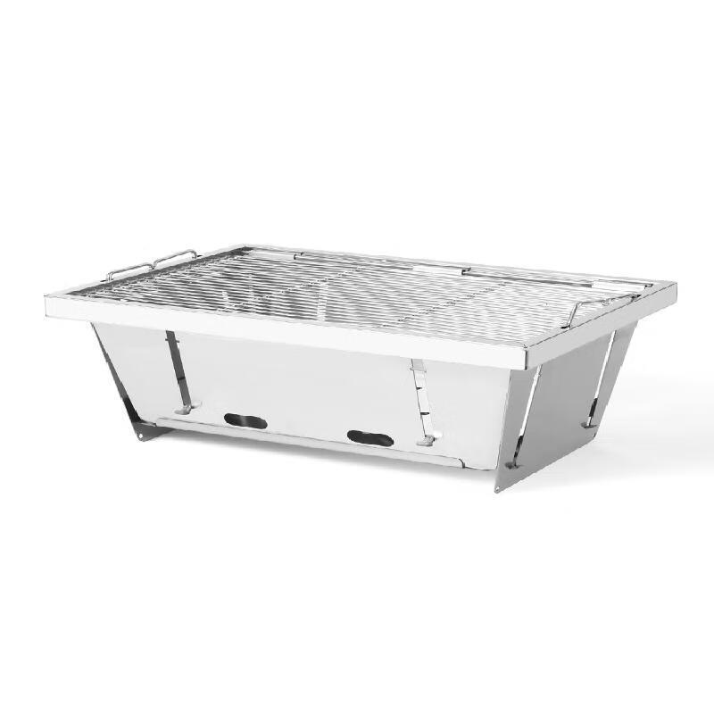 Minnai Outdoor Foldable Stainless Steel Charcoal BBQ Grill