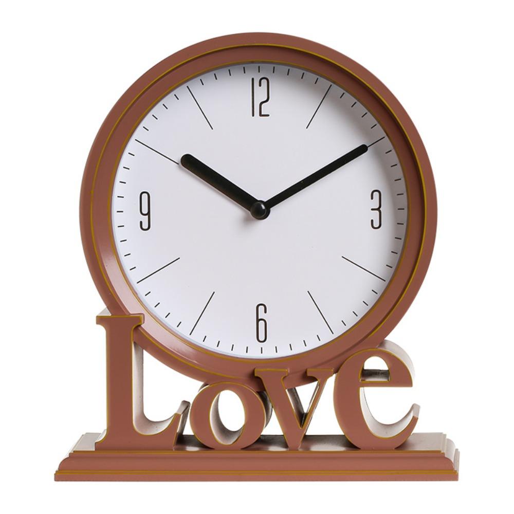 High Quality Vintage Style Desk Clock Fashion Round Pointers Clock Non Ticking Clock  Dorm