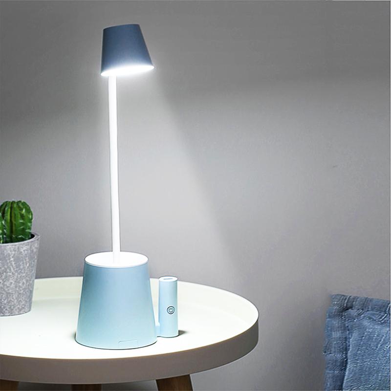 LED Table Lamp Folding Eye Protection Desk Lamp Pen Holder Small Reading Light for Student Oem Phone Holder Bedroom Table Light
