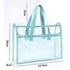 1 Large Capacity Portable Transparent Waterproof Handheld Folder, Expandable File Storage Bag, Pvc Self-Adhesive File Bag