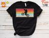 Retro Mountain Bike T-Shirt: Silhouette Trail Rider Gift