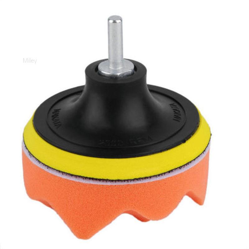 Buy Peigu 7pcs 3" Waxing Sponge Buffer Polish Pads M14 Drill Adapter