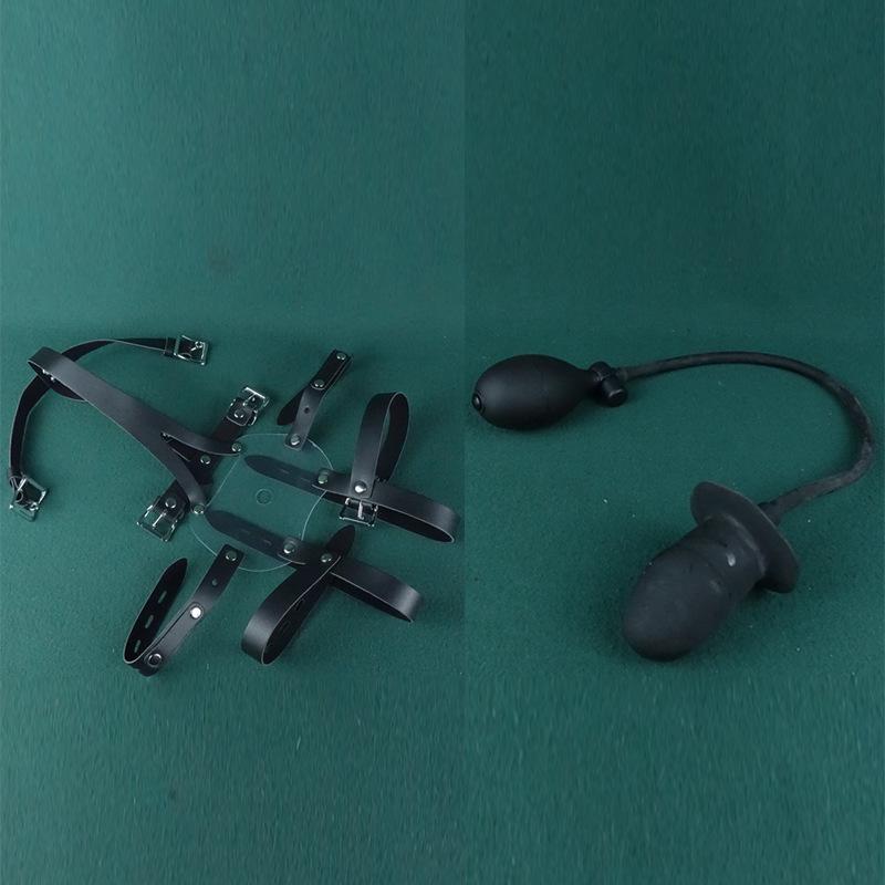 Harness-Style Anti-Vomiting Deep Throat Pleasure Gag Ball BDSM Prop