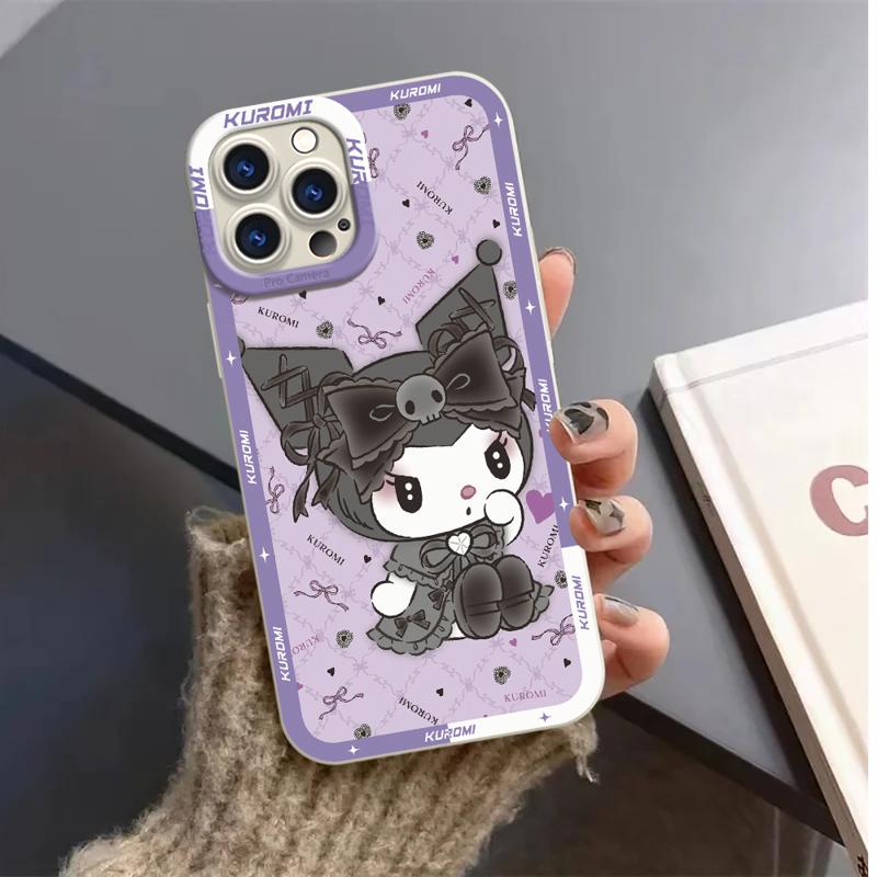 Kuromi My Melody Case For Apple iPhone 15 11 13 14 Pro Max 12 Silicone 15 Plus 11Pro Soft Phone Cover