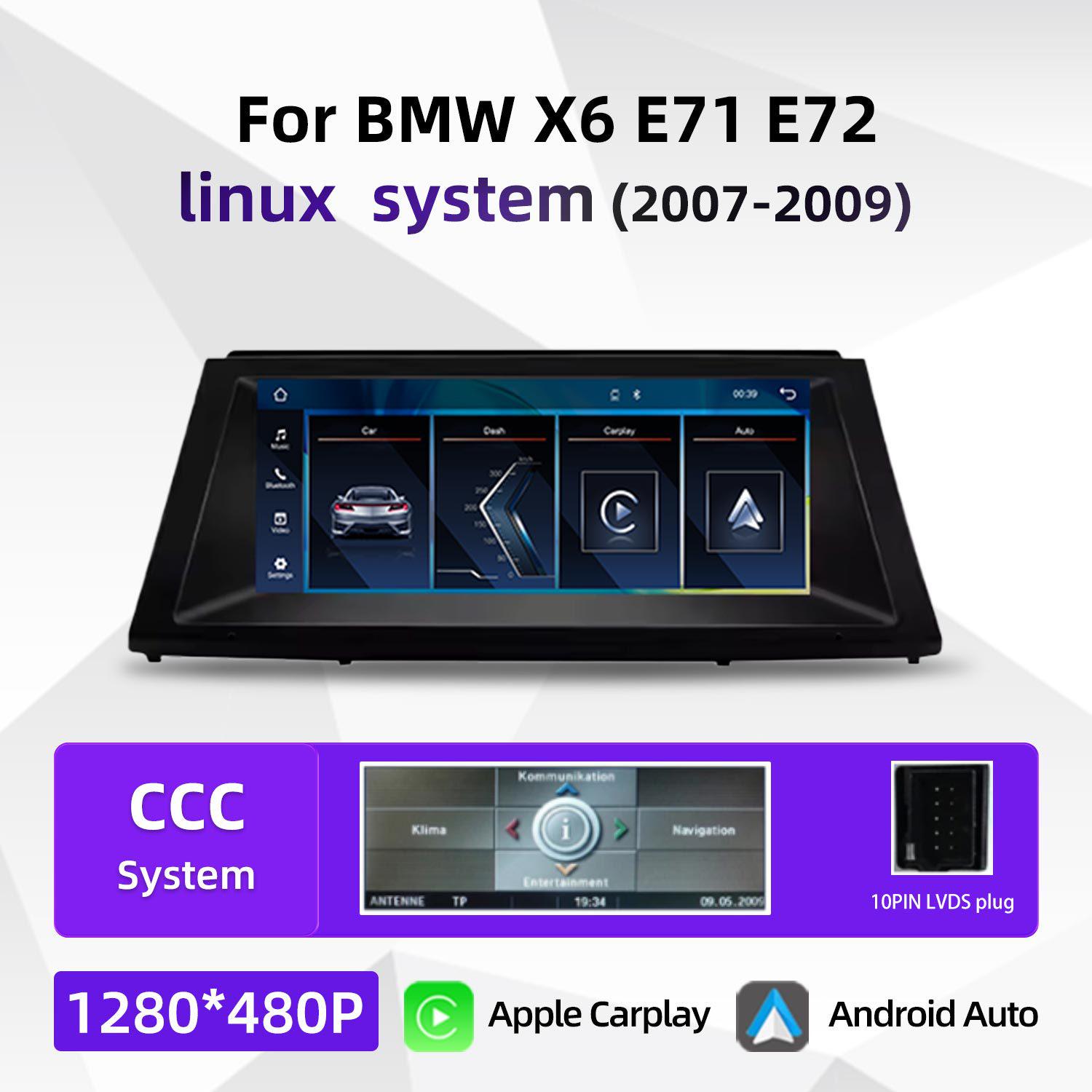 8.8  GPS Navigation Display for BMW 6 Series E71/E72 Center Console 8.8