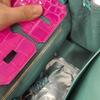 2025 Explosive Color Matching American Crocodile Pattern Platinum 25/30. Full-pair Version Strapless High-end Fashion Portable Women's Bag