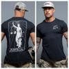 Brothers in Arms Acta Non Verba Militärische Taktik T-Shirt Baumwolle Grafik-T-Shirt Unisex Unisex Sommer Streetwear