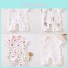 Baby Cotton Romper Summer Lightweight With Short Sleeves For Newborns And Infants