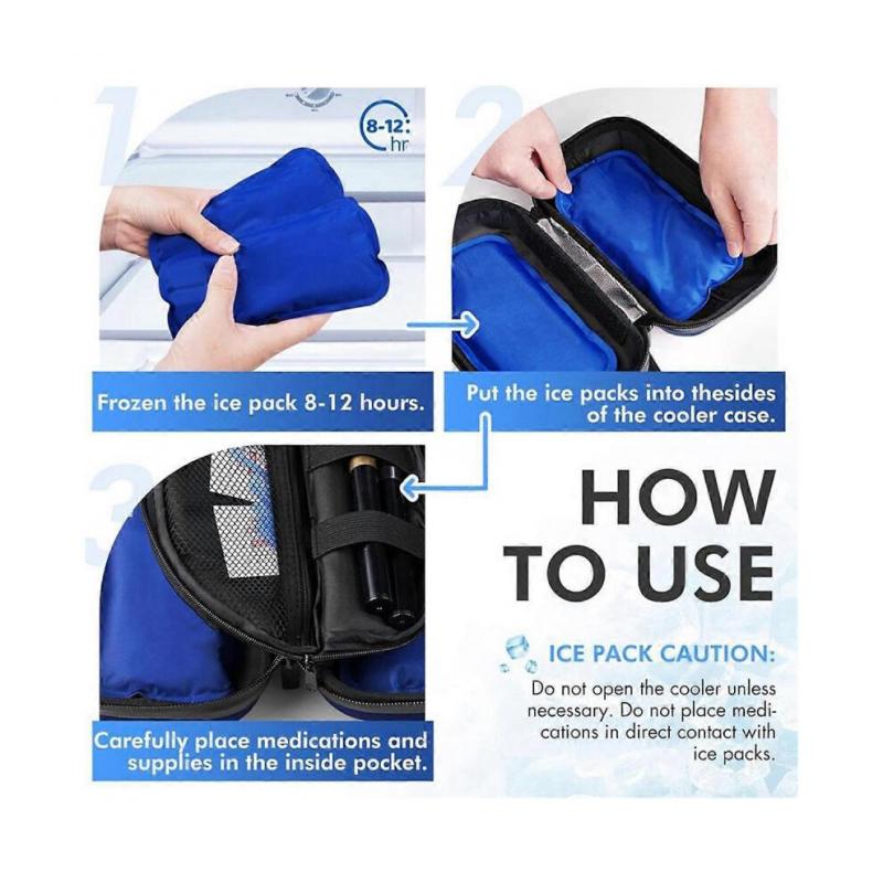 24h Insulin Kühlertasche Reiseetui Medikamentenkühler Grad Celsius