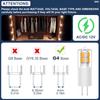 G4 LED Bulb 12V 3W Warm White - 6-Pack, Low Voltage Landscape Light Bulbs, JC Bi-Pin Base, Energy-Efficient 20W to 30W Halogen Replacement