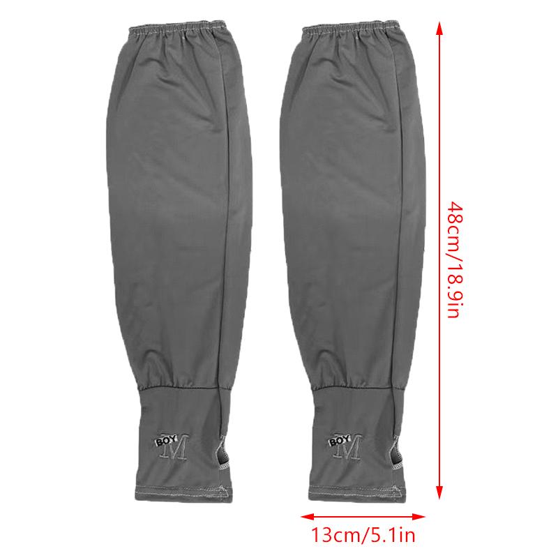 1 Paar Buchstaben Lockere Eis-Armstulpen Damen Sonnenschutz Elastische Fahrhandschuhe Outdoor UV-Schutz Armabdeckung Ärmel Bequem