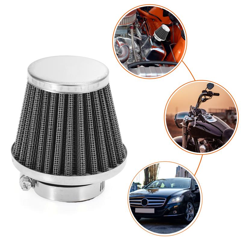 Motoforti Motorcycle 35/39/42/44/48/50/52/54mm Air Filter Cleaner Round Tapered Replacement For 50cc 70cc 90cc 110cc 125cc