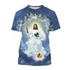 Hot Jesus Love Every Christian 3D Summer Fashion Casual T Shirt Women's Men's Adult Children's Kids Clothing Unisex Tshirt