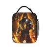 Scorpion Mortal Kombat MK11 Insulated Lunch Bag Thermal Bag Reusable,Lunch Container Portable Tote Lunch Box Girl Boy Travel