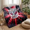 Poland Football Printed Flannel Blanket Skin Friendly Warm Decorative Throw for Indoor Couch Bed Daily Use