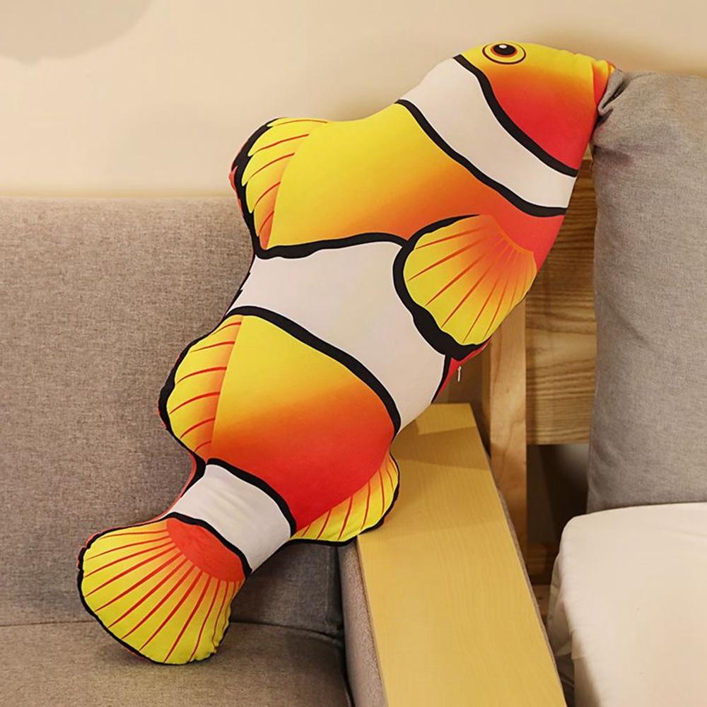 40cm 3D Simulation Gold Fish Plush Toys Stuffed Soft Animal Carp Plush Pillow Creative Sofa Pillow Cushion Birthday Gift Kids