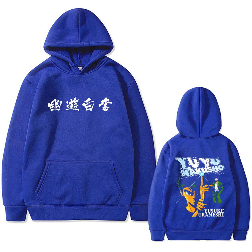 Anime YuYu Hakusho Urameshi Yuusuke Hoodie Unisex Clothing Cartoon Oversized Pullover Hoodies Male Fashion Hooded Tracksuit