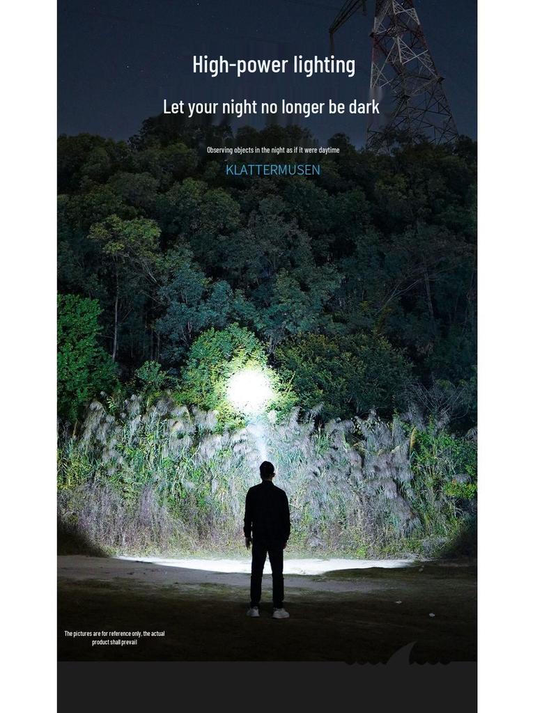 Rechargeable Waterproof LED Headlamp for Night Fishing, Cycling, and Mining with Long Battery Life