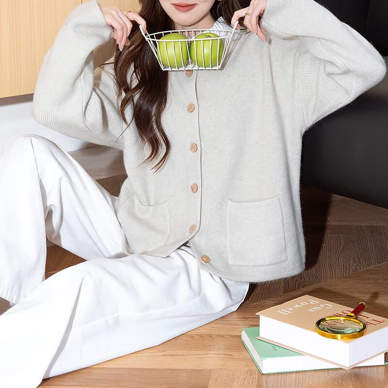 TonLion Women's Elegant Simple Knit Cardigan