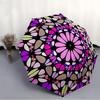 1pc Mandala Automatic Opening/Closing Umbrella with Operation & Windproof Canopy - Folding Design Yy260311058
