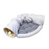 Pet Cat Tunnel Toys 2 In1 Collapsible Cat Nest Kitten Bed Tunnels Interactive Play Toy Indoor Tent for Cat Exercising Products