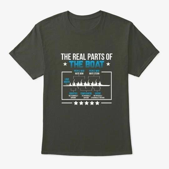 The Real Parts Of Boat Rowing T shirt Made in the USA Size S to 5XL 2XL