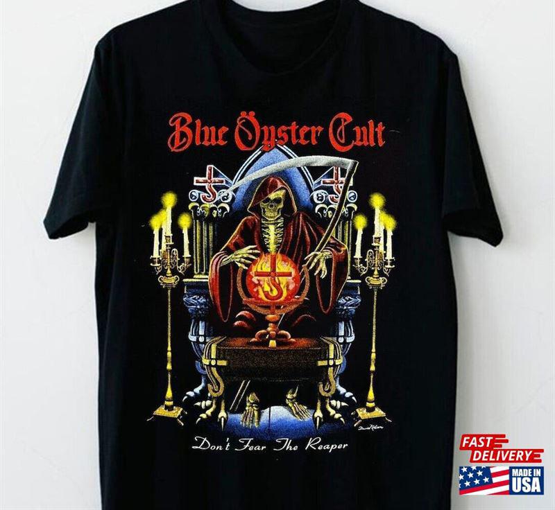 Vtg Blue Oyster Cult Band Heavy Cotton Black Full Size Unisex Tee Shirt MM614 S разноцветный