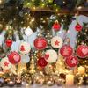 Christmas Home Decoration Cute Bow Design New Year Decoration Heart pattern Exquisite Christmas Decorations Sweet Style 6PCS
