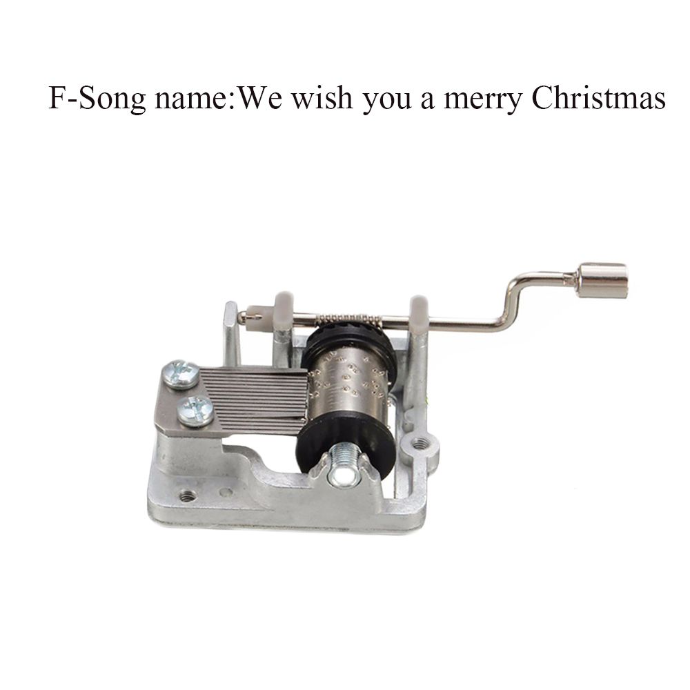 Favor Kids Craft Birthday Xmas Gift Hand Cranked Music Box Christmas Song Decor Collectibles