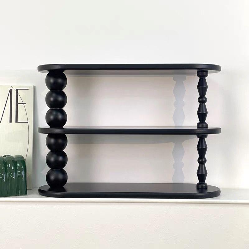 Retro Holzbecher & Kosmetik-Organizer - Mehrschichtiger Ausstellungsständer