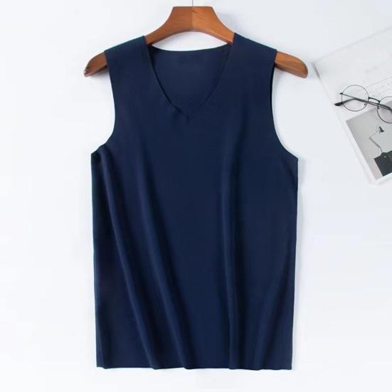 Männer Winter Nahtlose Thermische Weste V-ausschnitt Ärmellose Thermo-unterwäsche Verdickte Elastische Slim Fit Bodenbildung Shirt Thermische Tops