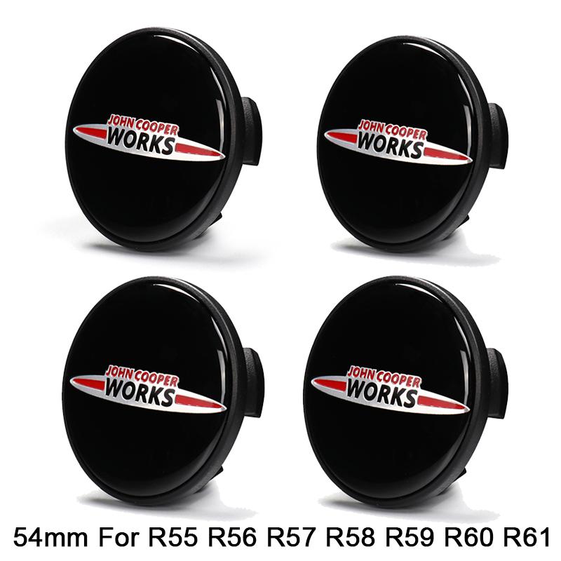 

4pcs Car Wheel Hub Center Caps 54mm 56mm For Rim Cover For MINI COOPER S JCW R55 R56 R57 R58 R59 R60 R61 F54 F55 F56 F57 F60